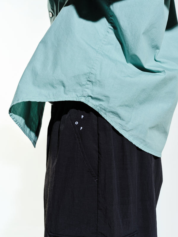 Pop Trading Company Pop Applique Logo Shirt Blue Haze