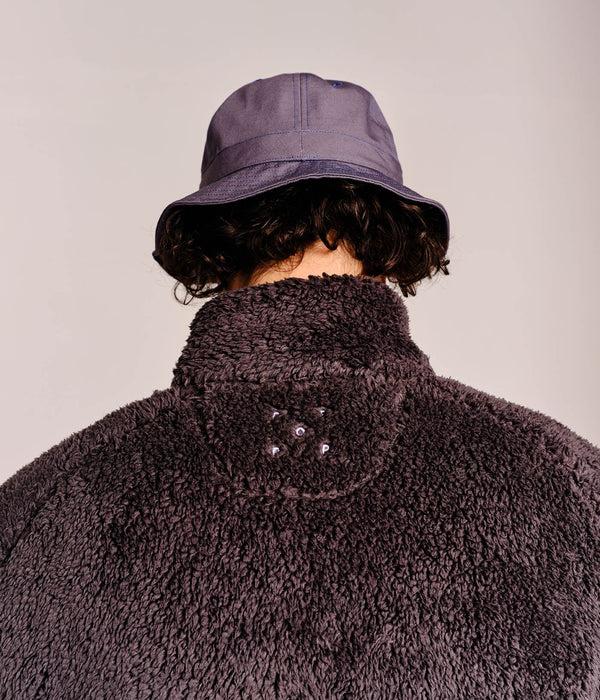 Pop Trading Company Pop Arch Halfzip Fleece Sweat Charcoal