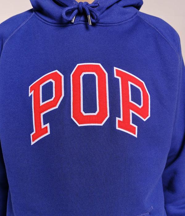 Pop Trading Company Pop Arch Hooded Sweat Twilight Blue