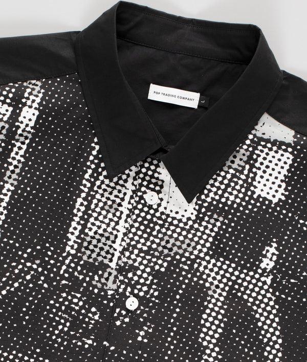 Pop Trading Company Pop Chima Shortsleeve Shirt Black/White