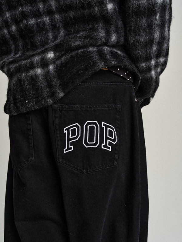 Pop Trading Company Pop DRS Denim Arch Pants Rinsed Black