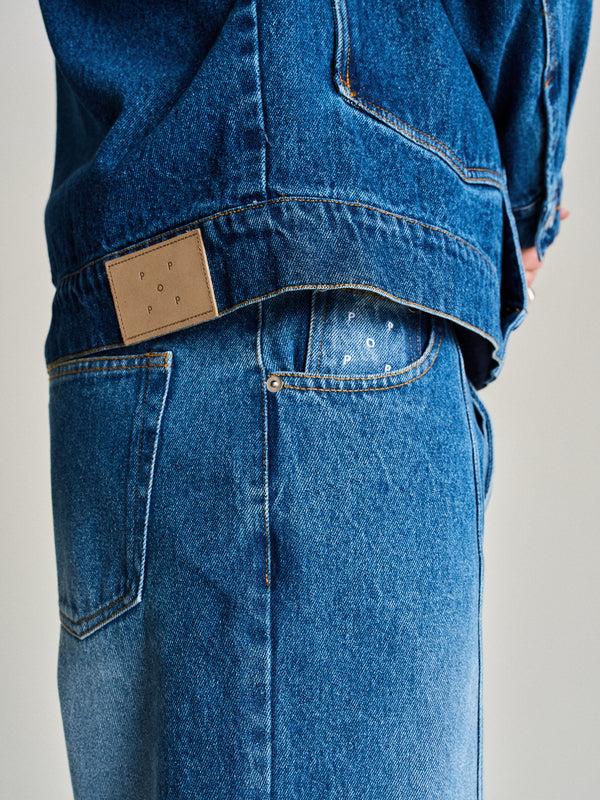 Pop Trading Company Pop DRS Denim Seam Pants Washed Denim