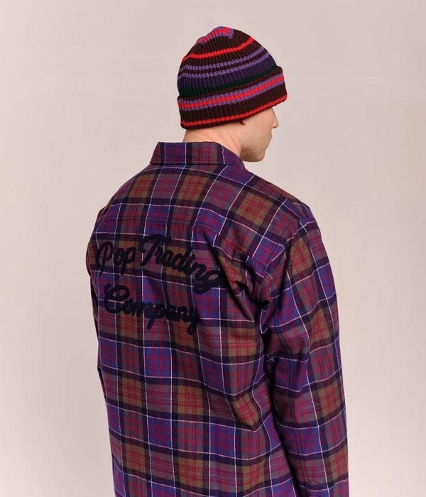 Pop Trading Company Pop Flannel BD Overshirt Multicolour
