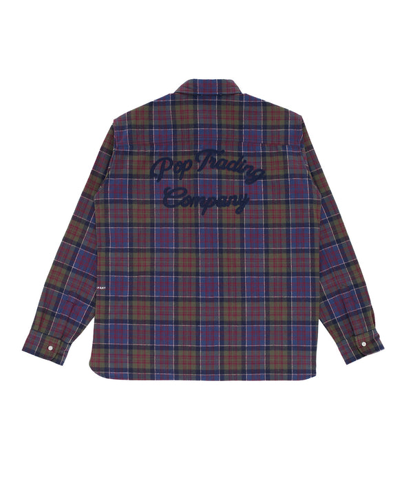 Pop Trading Company Pop Flannel BD Overshirt Multicolour
