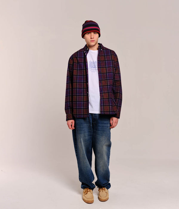 pop trading company Pop Flannel BD Overshirt Multicolour