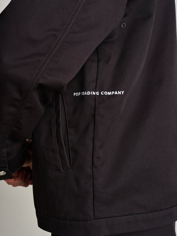 Pop Trading Company Pop Full Zip Worker Jacket Anthracite