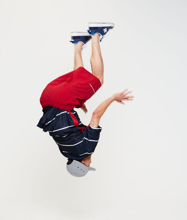 Pop Trading Company Pop Gingham Fivepanel Hat Navy/White