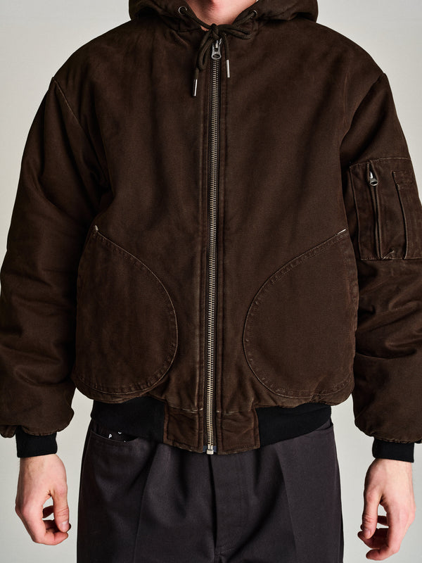 Pop Trading Company Pop Hooded Flight Jacket Delicioso