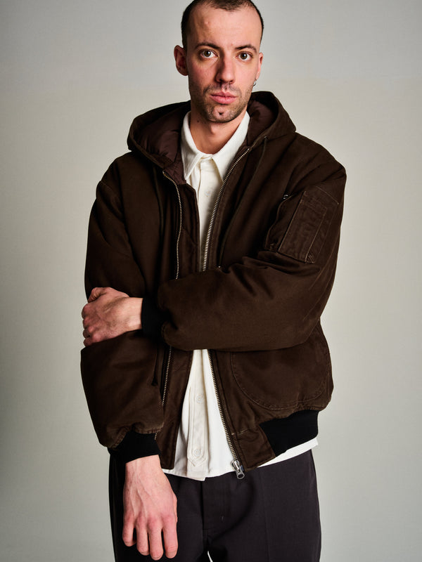 pop trading company Pop Hooded Flight Jacket Delicioso