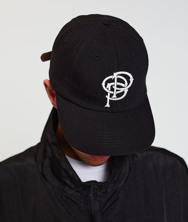 Pop Trading Company Pop Initials Sixpanel Hat Black