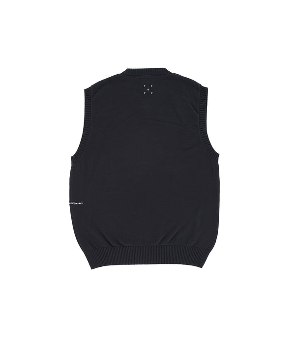 Pop Trading Company Pop Knitted Arch Vest Anthracite