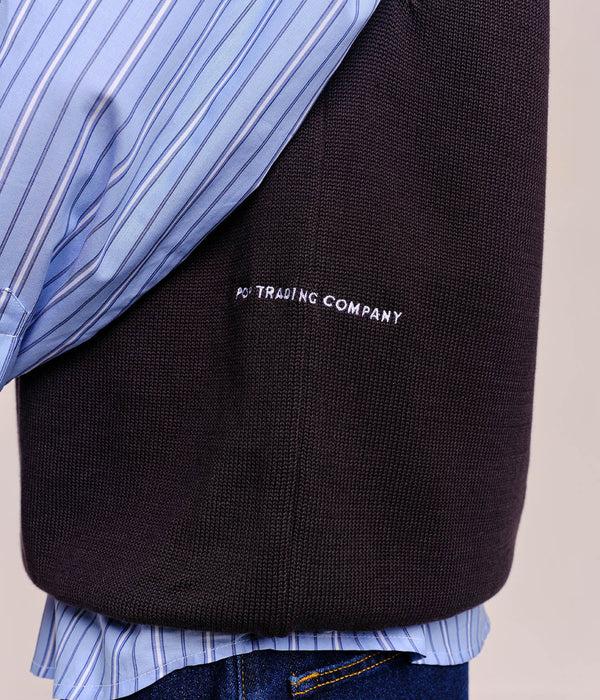 Pop Trading Company Pop Knitted Arch Vest Anthracite