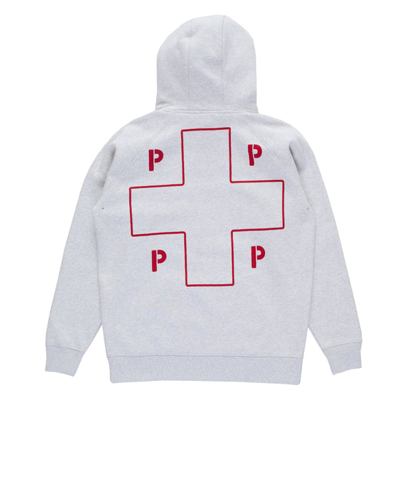 Pop Trading Company Pop Lifesaver Hooded Sweat Ash Grey