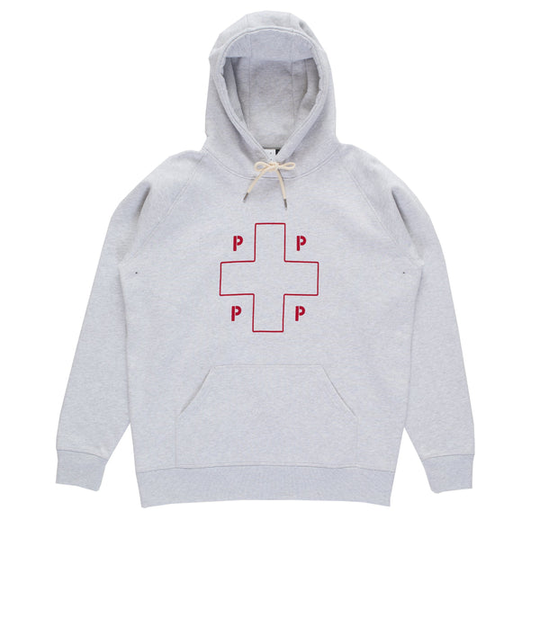 pop trading company Pop Lifesaver Hooded Sweat Ash Grey