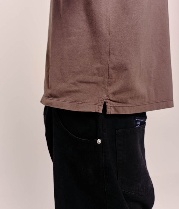 Pop Trading Company Pop Logo Longsleeve T-Shirt Charcoal/Bayberry