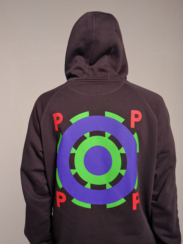 Pop Trading Company Pop & Martens & Martens Hooded Sweat Anthracite