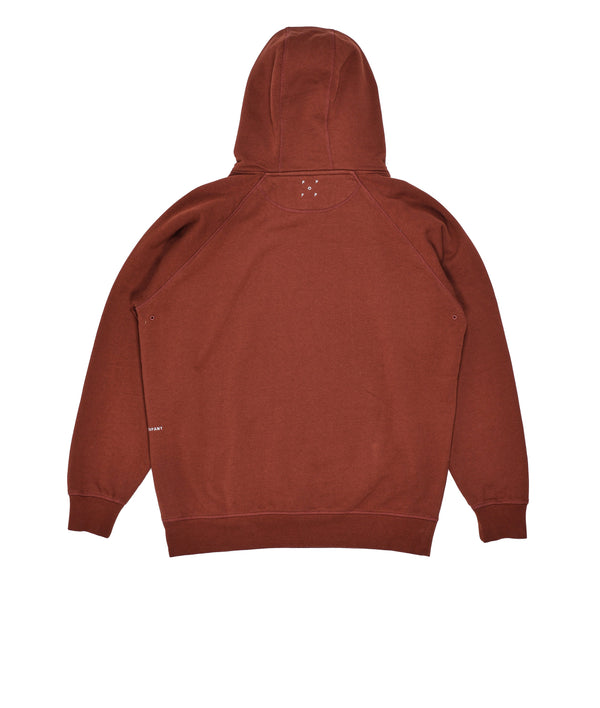 Pop Trading Company Pop Mees Letters Hooded Sweat Fired Brick