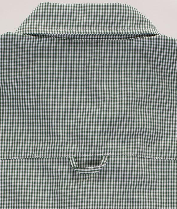 Pop Trading Company Pop O Shortsleeve Gingham Shirt Green/White