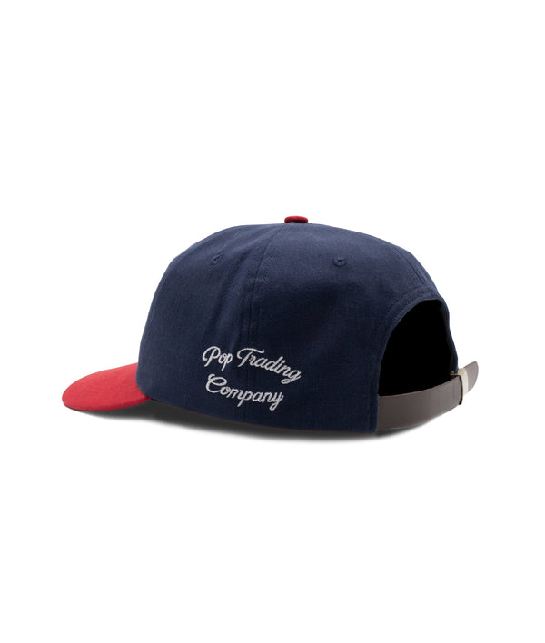 Pop Trading Company Pop O Sixpanel Hat Navy/Goji Berry
