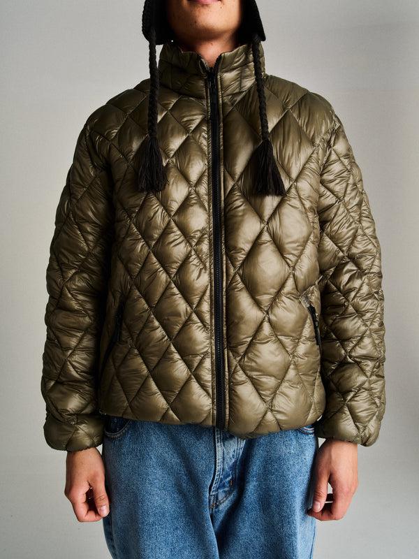 Pop Trading Company Pop Quilted Reversible Jacket Four Leaf Clover/Bison