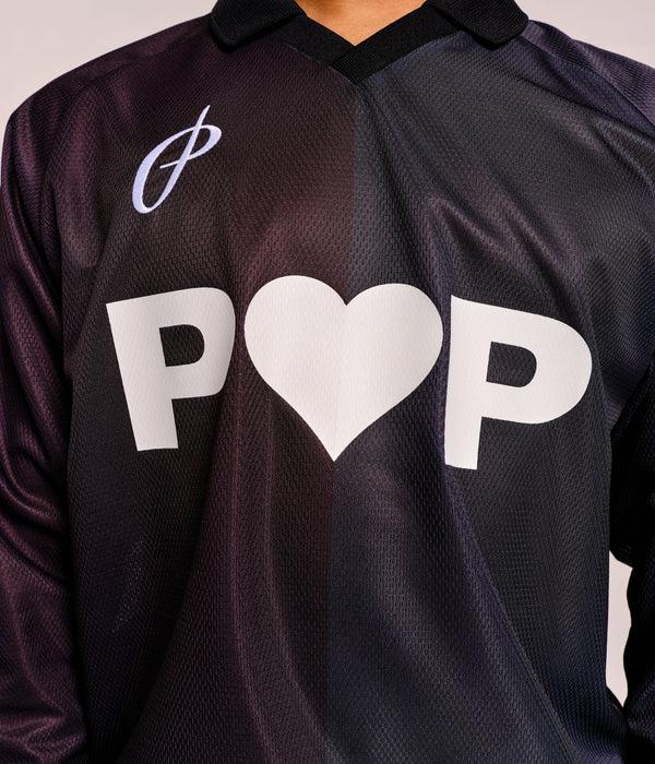 Pop Trading Company Pop Sportif Longsleeve Shirt Black/Anthracite