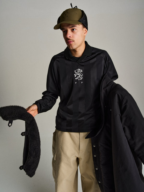 pop trading company Pop Sportif Longsleeve T-Shirt Black