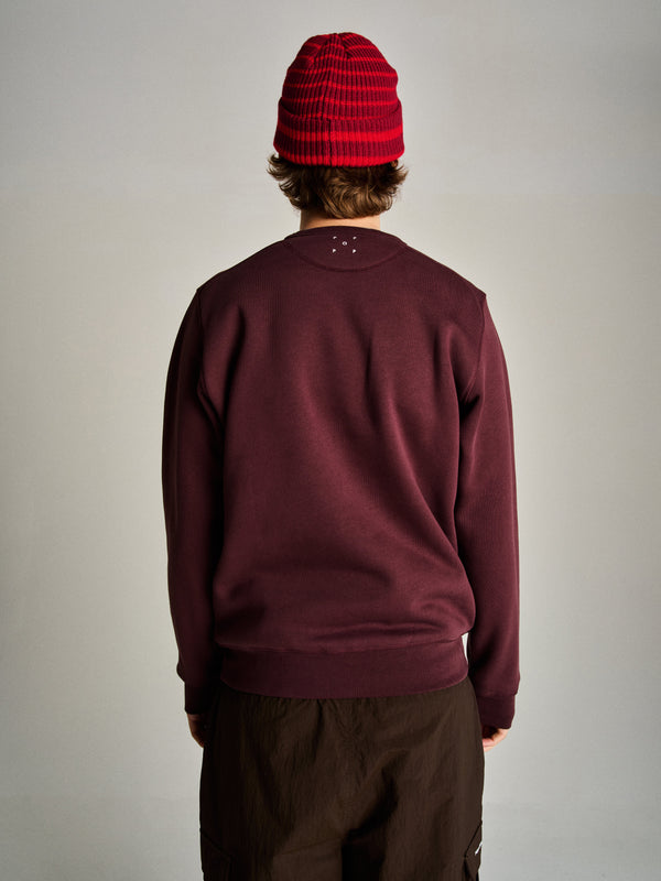 pop trading company Pop Striped Beanie Fudge/Goji Berry