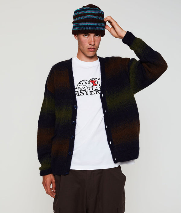 pop trading company Pop Striped Knitted Cardigan Delicioso