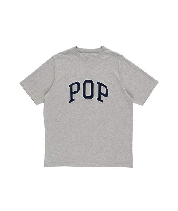 pop trading company Pop Arch T-Shirt Grey Heather