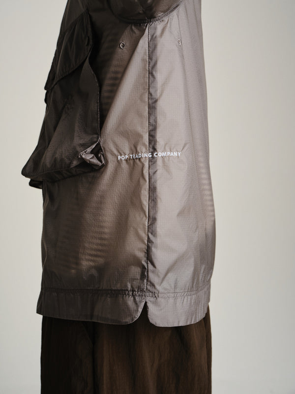 Pop Trading Company Pop Boxer Overshirt Charcoal