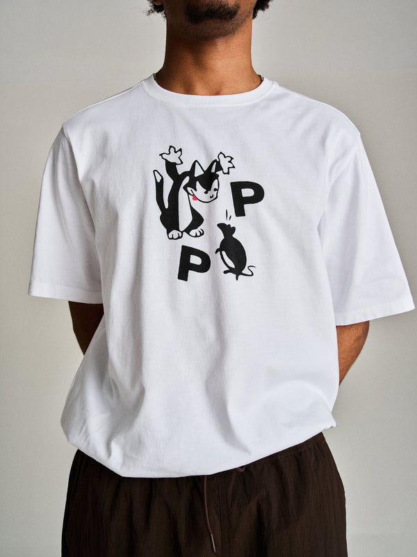 Pop Trading Company Pop Catch T-Shirt White