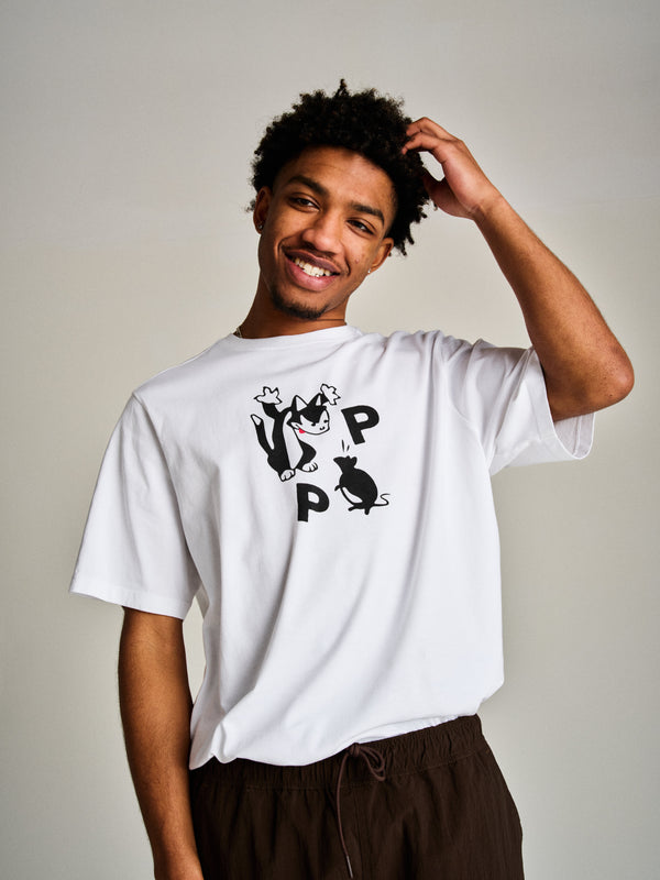 pop trading company Pop Catch T-Shirt White