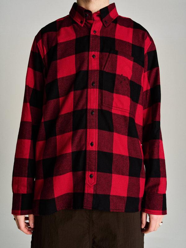 Pop Trading Company Pop Checked BD Shirt Black/Red