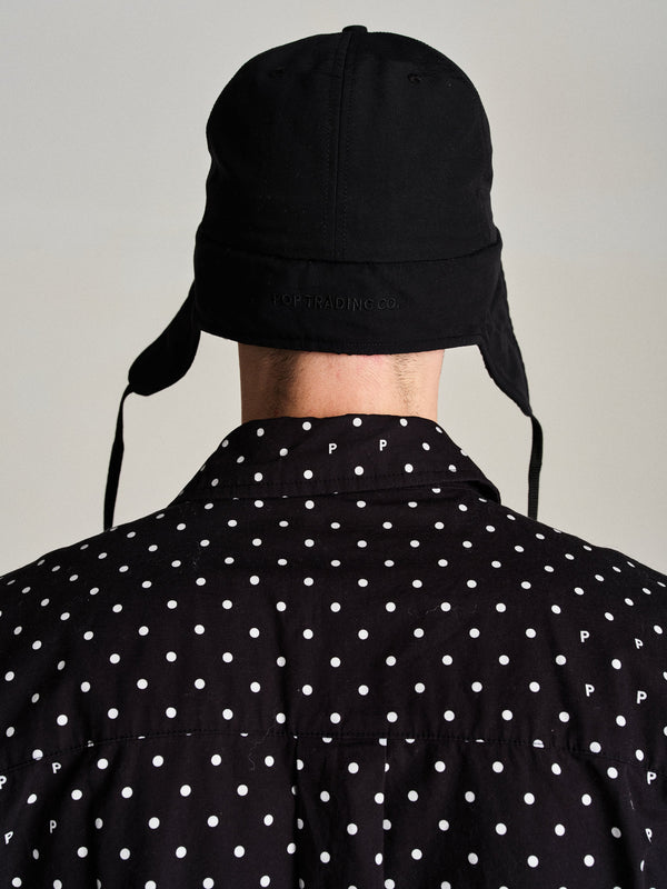 Pop Trading Company Pop Earflap Hat Black