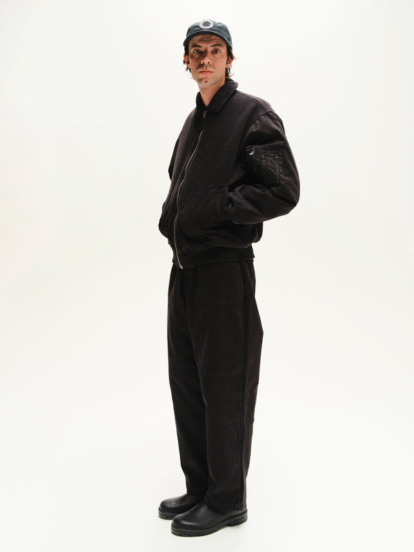 Pop Trading Company Pop Flight Jacket Black
