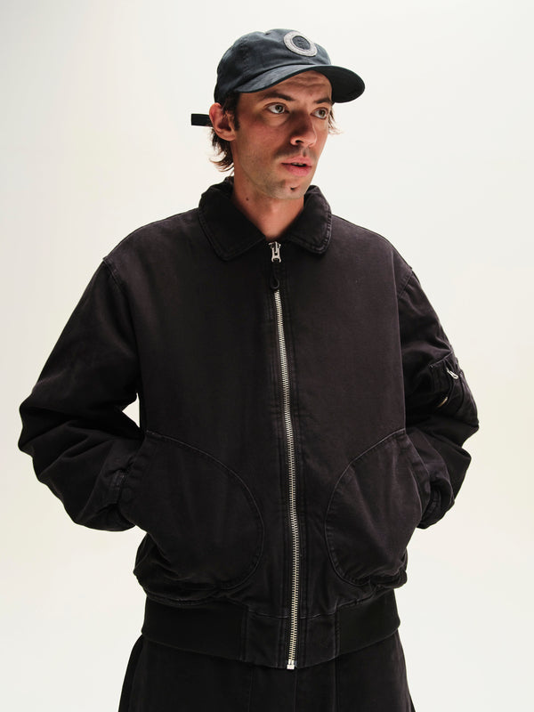 Pop Trading Company Pop Flight Jacket Black