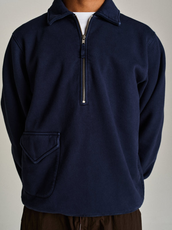 Pop Trading Company Pop Halfzip Sweat Navy