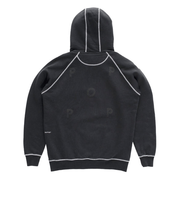 Pop Trading Company Pop Logo Hooded Sweat Black