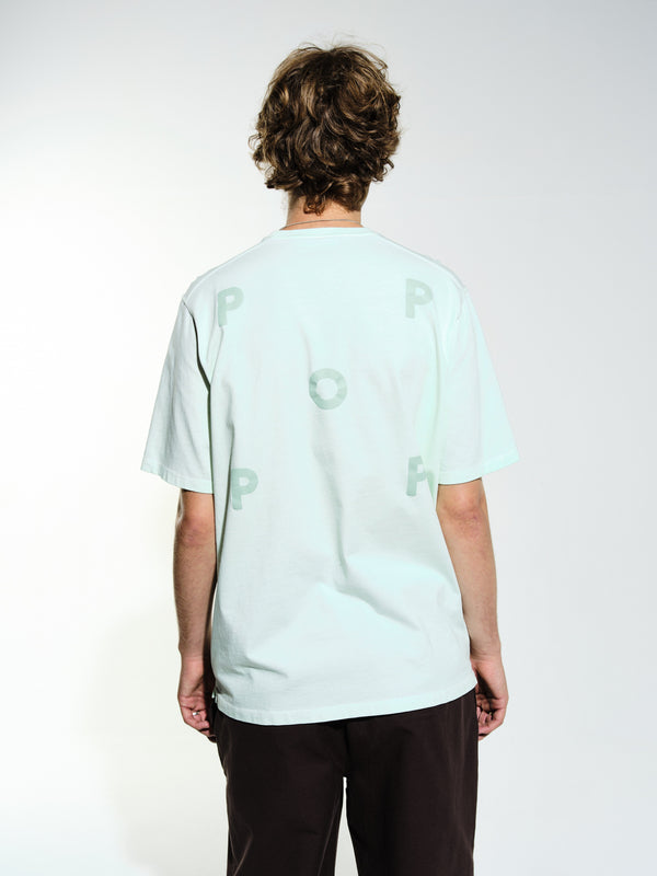 Pop Trading Company Pop Logo T-Shirt Blue Haze