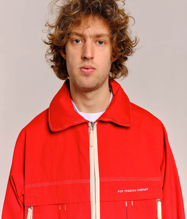 Pop Trading Company Pop New City Jacket Goji Berry