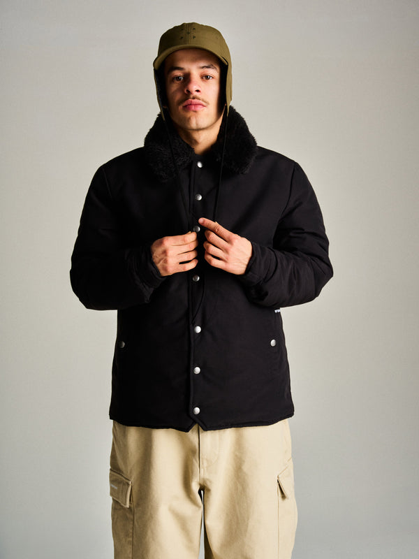 Pop Trading Company Pop Padded Jacket Black