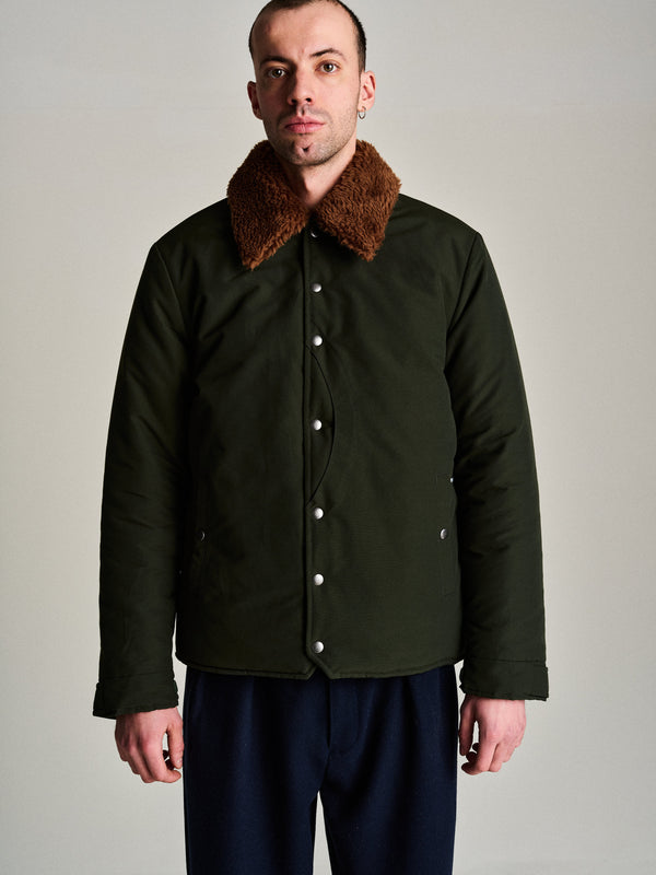 Pop Trading Company Pop Padded Jacket Duffel Green