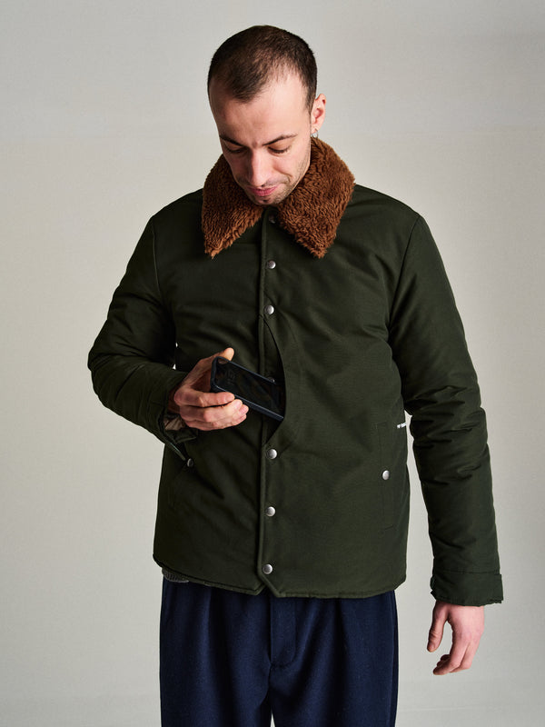 Pop Trading Company Pop Padded Jacket Duffel Green