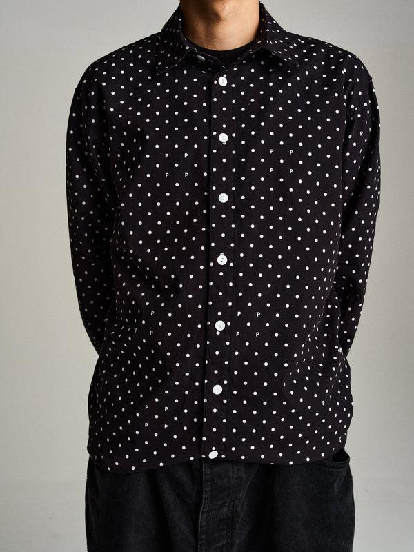 Pop Trading Company Pop Polkadot Shirt Black/White