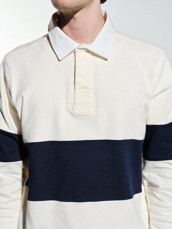Pop Trading Company Pop Rugby Polo Off White
