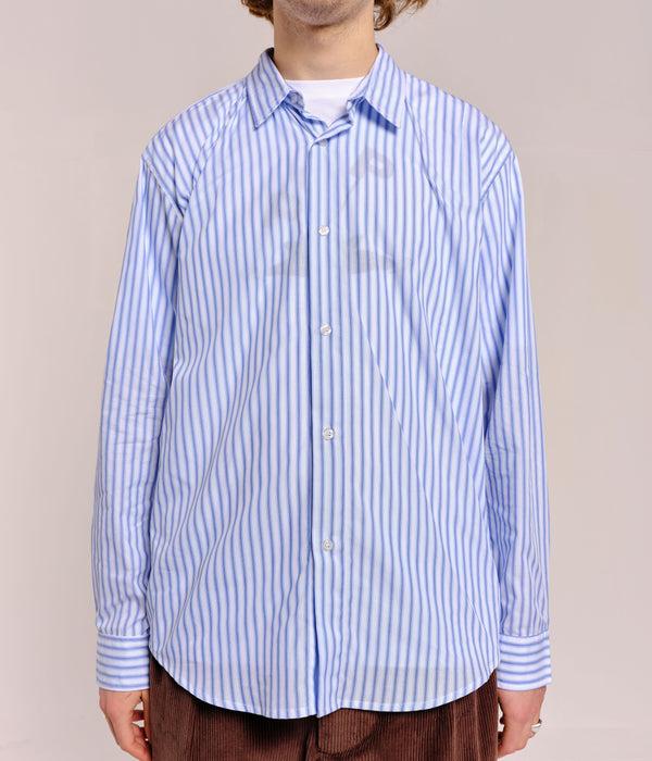 Pop Trading Company Pop Striped Logo Shirt White