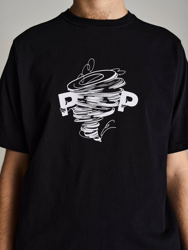 Pop Trading Company Pop Swirl T-Shirt Black