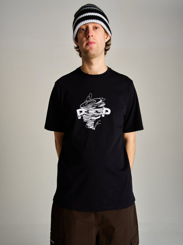 pop trading company Pop Swirl T-Shirt Black