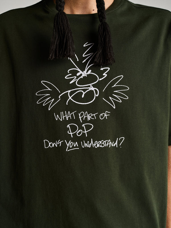 Pop Trading Company Pop Understand T-Shirt Duffel Green