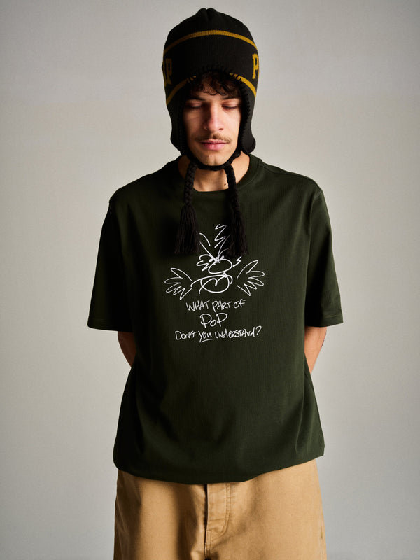 pop trading company Pop Understand T-Shirt Duffel Green